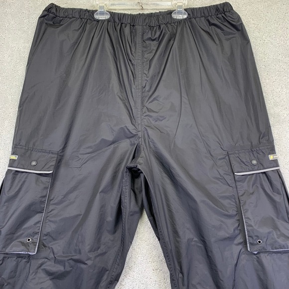 Stearns Dry Wear Other - Stearns Dry Wear Pants‎ Mens XXL Black Nylon Cargo Rain Snap Ankle Waterproof